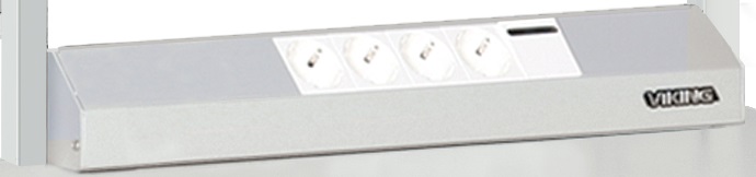 Power Panel Half Size 900 mm Power Strip Socket Italy Comfort Workbenches - CM-EPL-182-SHA-TEC-IT